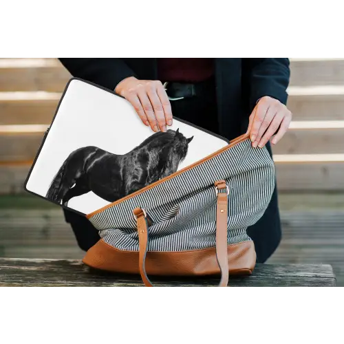 Fries - Hengst - Modern laptophoes neopreen klein -tas