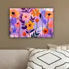 Bloemen - Kleurrijk - Bladeren canvas 2cm klein -sfeer3