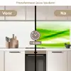 Golven - Abstract - Groen keuken achterwand 2 middel -voor-na2_NL
