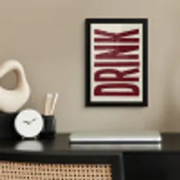 Rood - Vintage - Decoratie - Japandi fotolijst zwart zonder passe partout klein -sfeer1