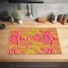 Neon - Zebra - Roze - Groen Inductie beschermer vinyl 3mm klein 276 -sfeer5