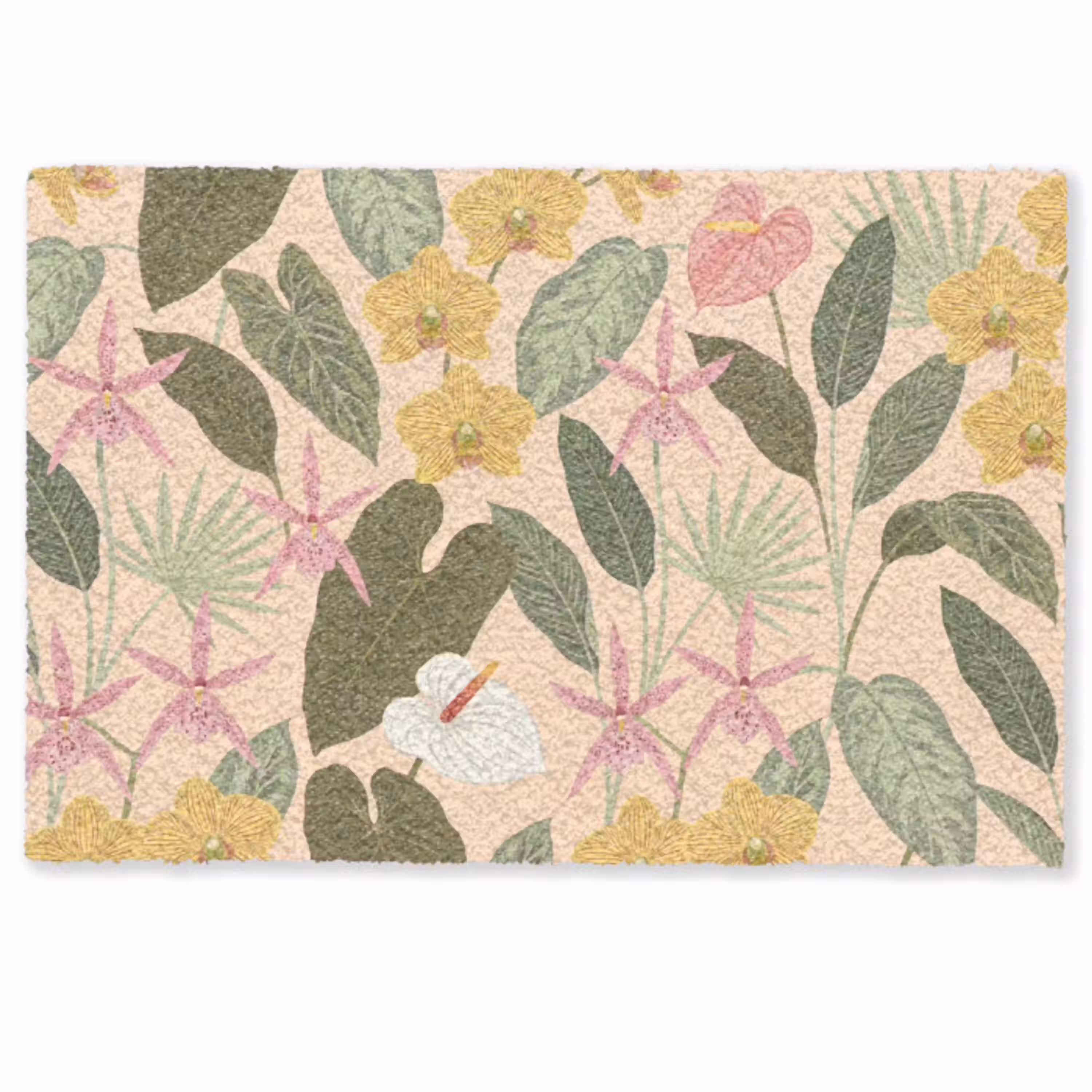 Patroon - Bloemen - Kleurrijk Deurmat klein -zkaufland3d