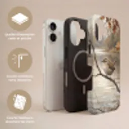Winterkoninkje - Tak - Rivier - Natuur - Sfeervol Toughcase MagSafe Apple iPhone 17 klein -USP_Lagen_FR