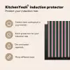 Verticale strepen - Groen - Roze Inductie beschermer vinyl 3mm middel 274 -vsfeer2_ENG