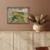 Doorkijk - Toscane - Uitzicht - Landschap - Zomer PET vilt klein -sfeer4