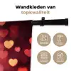 Rood - Wijn - Hartjes Wandkleed katoen klein -sfeer2