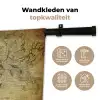 Wereldkaart - Vintage - Antiek - Bruin - Papier Wandkleed katoen klein -sfeer2