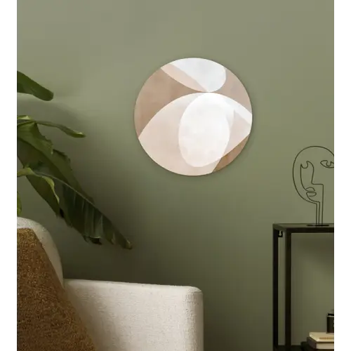 Ovale vormen - Transparant - Zachte overgang Wandcirkel kunststof plaat 5mm dik klein -sfeer3