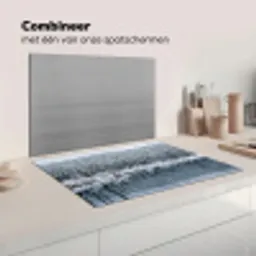 Bos - Reflectie - Meer - Winter - Serene Inductie beschermer vinyl 3mm klein -wsfeer7_website