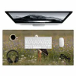 Ooienvaar - Bloemen - Weide - Kleurrijk Muismat XXL klein -3d