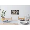 Grijs - Luxe  - Goud - Marmer Muursticker klein -eettafel