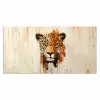 Luipaard - Symmetrisch - Strepen Muismat XXL klein -3d_leeg