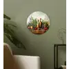 Stilleven - Kruiden - Specerijen - Fruit - Kleurrijk Wandcirkel kunststof plaat 5mm dik klein -sfeer3