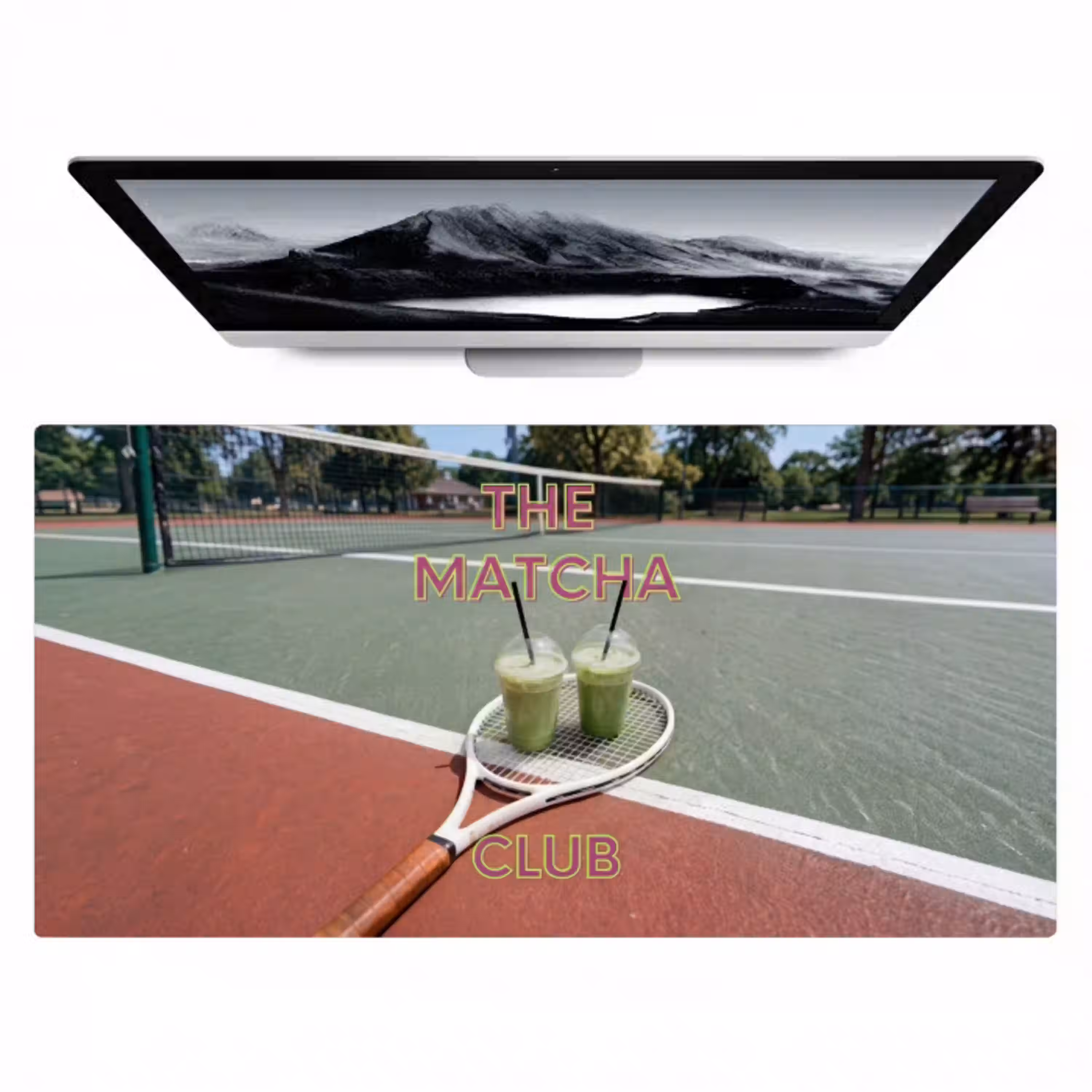 Matcha Club - Tennis - Matcha Muismat XXL klein -zzz3d