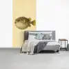 Stekels - Vis - Opgeblazen - Bruin fotobehang vinyl groot -slaapkamer