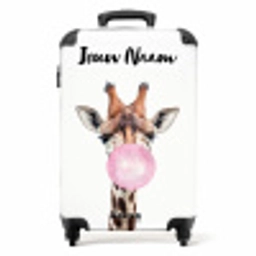 Kauwende Kobus NBS - Handbagage koffer - Kinderen Unisex middel -productfoto_recht