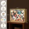 Hond - Dieren - Patronen - Bruin - Meiden - Jongens Light Box met batterij (Wandlamp kind) middel -USP_websiteoverzichtNL