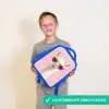 Lama - Wit - Zonnebril - Wimpers Kinderrugzak - Blauw middel -sfeer1_UK