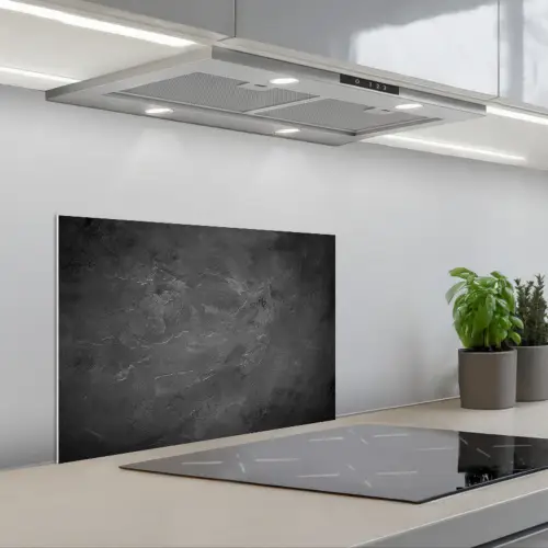 Structuur - Cement - Beton - Grijs - Vintage keuken achterwand spatscherm klein -3d_schuin