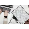 Grijs - Marmer - Klassiek - Aders laptophoes neopreen klein 279 -bureau