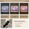 Lavendel - Winter - Bloemen - Paars Light Box met batterij (Wandlamp) middel -USP_lichtkleurNL