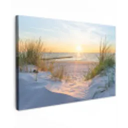 Strand - Zon - Duin - Gras - Zand - Horizon canvas 2cm klein -z3d