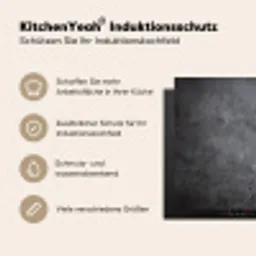 Grijze Betonscherven Inductie beschermer vinyl 3mm middel -tsfeer2_DE