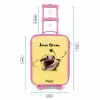 Escar-Go - Geel Kinderkoffer - Roze klein -productfoto_formaten