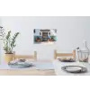 Deur - Manden - Planten Muursticker klein -eettafel