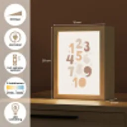 Getallen - Educatief - Leren tellen - Cijfers oefenen voor kinderen - Pastel kleuren Light Box met kabel klein -USP_NL