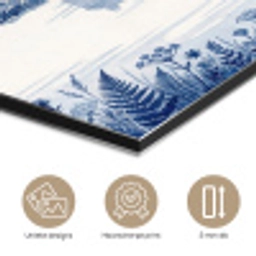 Schots - Kasteel - Blauw - Aquarel aluminium wit klein -closeup_NL