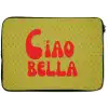 Ciao bella - Rood - Groen - Stippen laptophoes neopreen klein -zkaufland3dotto