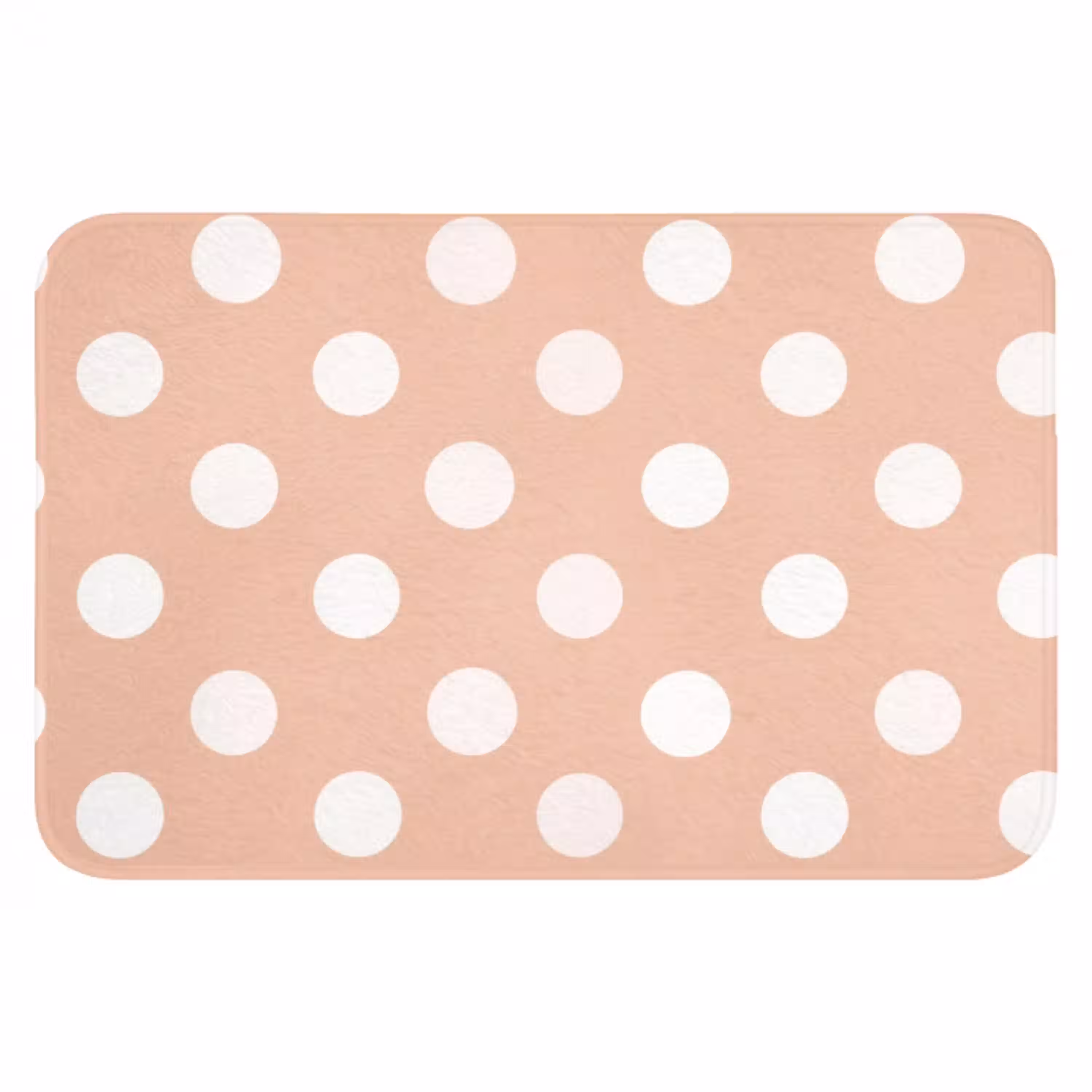 Klassiek - Polka - Perzik Badmat klein 997 -3d