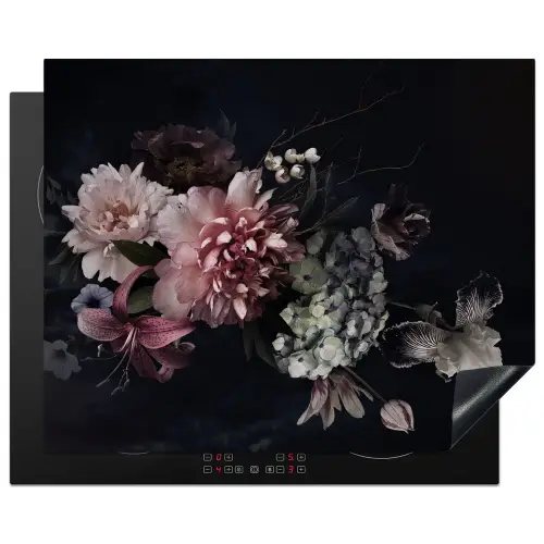 Nachtelijke Flora Symfonie Inductie beschermer vinyl 3mm groot -3d