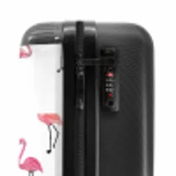 Flamingo feestje NBS - Handbagage koffer - Kinderen Unisex middel -slot