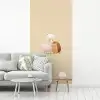 Alpaca - Egel - Bruin - Knuffelen fotobehang vinyl groot -woonkamer
