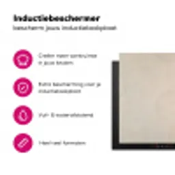 Japandi - Beige - Modern Inductie beschermer vinyl 3mm klein -wsfeer2_website