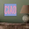 Ciao - Roze - Blauw - Golvend aluminium wit klein -sfeer2