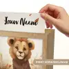 Leeuw - Dieren - Kinderen - Bruin - Meisje Light Box met kabel (Kinderlampje) klein -USP_websiteprintNL