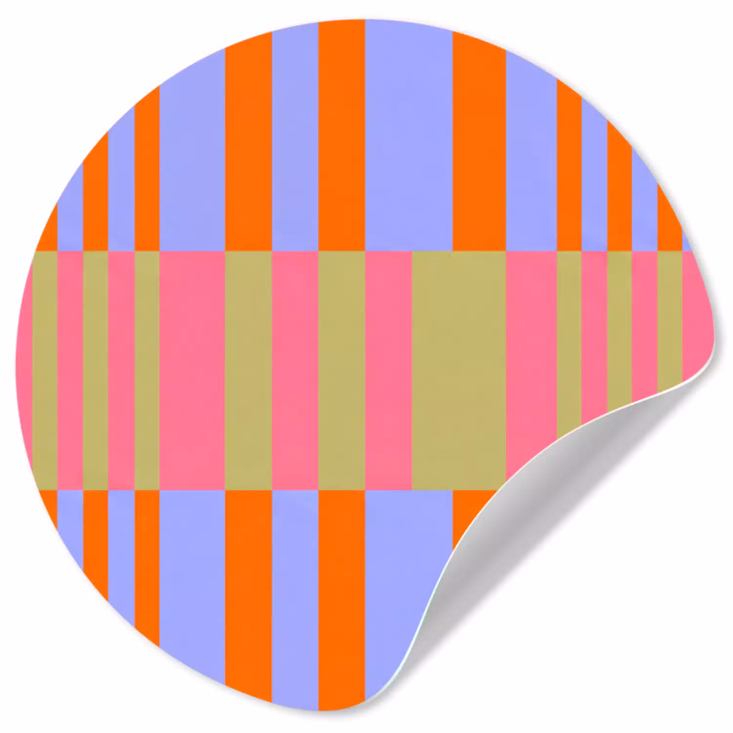 Abstract - Patroon - Geometrisch - Kleurrijk - Modern Wandcirkel behangsticker klein -3d