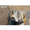 Abstract - Hert - Gewei - Goud Placemat vinyl groot -closeup