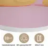 Eendjes - Vrolijk - Roze Akoestische PET Vilt - Rond klein -closeup_NL