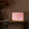 Golfballen - Roze - Drie Light Box met kabel (Tafellamp) klein -sfeer4