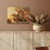 Leeuwen - Zonsondergang - Afrika - Savanne - Dieren PET vilt klein -sfeer4