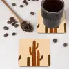 Cactus - Woestijn - Zand - Bruin onderzetter kurk middel -sfeer2