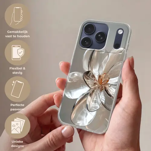 Bloem - Glazen - Doorzichtig Telefoonhoesje iPhone 17 Pro klein -sfeer3_NL