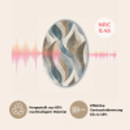 Abstract - Golven - Kleurrijk Akoestische PET Vilt - Rond klein 838 -USP_DE