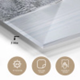 Meer - Dennen - IJs - Winter - Rustgevend plexiglas 5mm klein -sfeer2