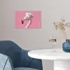Flamingo - Roze - Koksmuts - Vogel poster papier klein -sfeer3