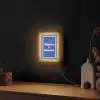 Lijntekening - Vrouw - Quote - Blauw Light Box met kabel (Wandlamp) klein -sfeer1